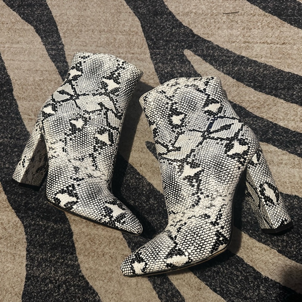 Snake skin boots